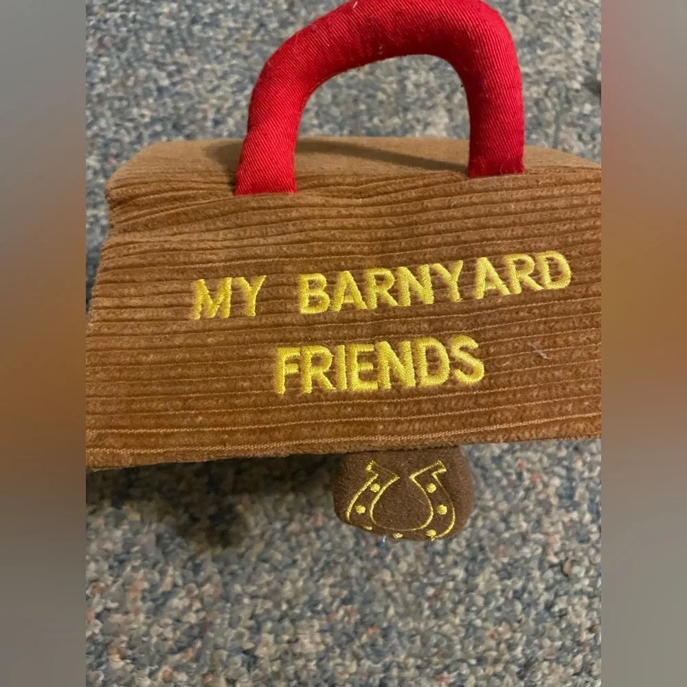 My Barnyard Friends Plush Toy w/Carry Case & 3 Animals Baby Toddler 8